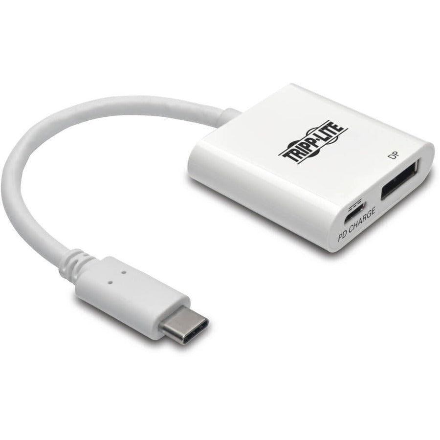 Tripp Lite USB C to DisplayPort Video Adapter Converter w/ USB-C PD Charging Port, USB Type C to DP, USB-C, USB Type-C 6in - 1 x DisplayPort - U444-06N-DP-C - eCommerce Business Prime