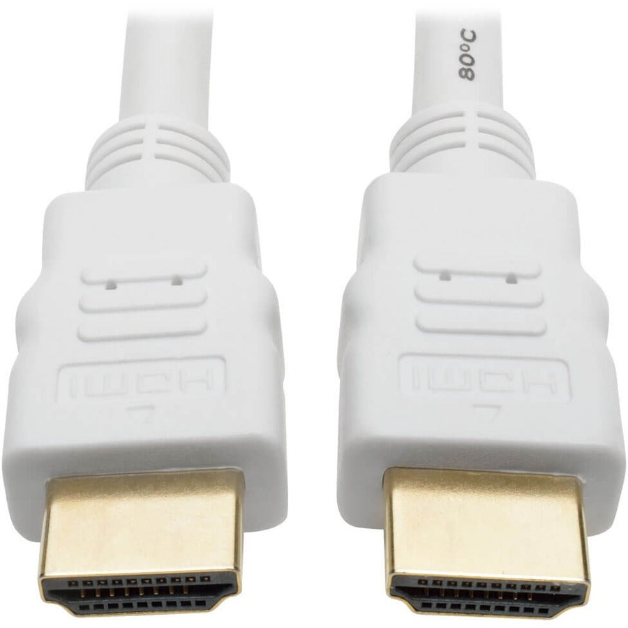 Tripp Lite High Speed HDMI 4K Cable Ultra HD Digital Video M/M White 10ft - HDMI for Audio/Video Device, Blu-ray Player, Gaming Console, Camera, A/V Receiver, Monitor, Projector, TV, iPad, Digital Vid...  - P568-010-WH - eCommerce Business Prime