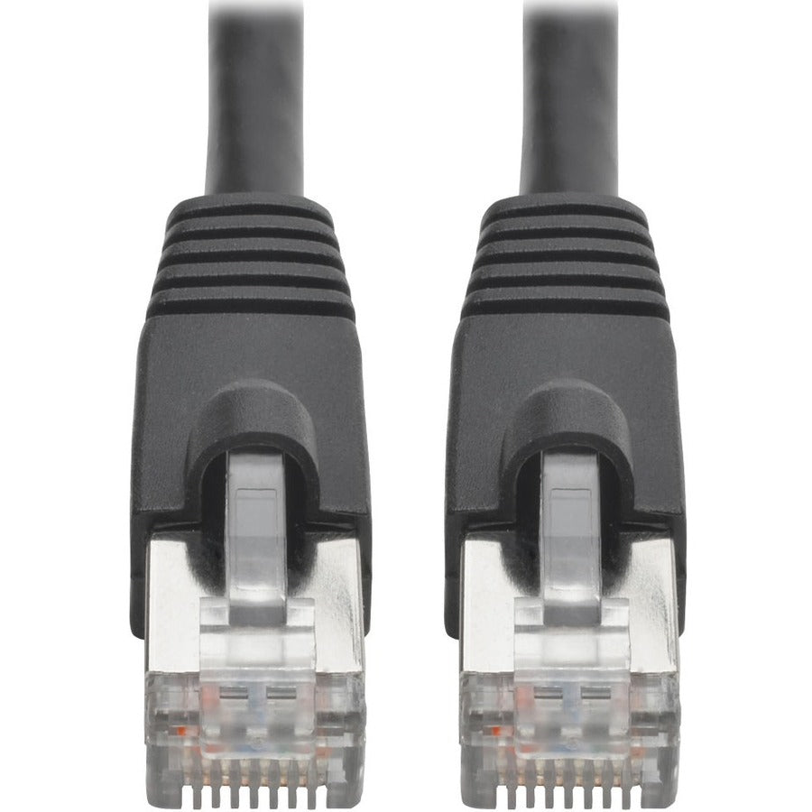 Tripp Lite Cat6a Snagless Shielded STP Patch Cable 10G, PoE, Black M/M 25ft - Category 6a for Network Device, Switch, Modem, Router, Hub, Patch Panel, VoIP Device, Camera - 1.25 GB/s - Patch Cable - 2...  - N262-025-BK - eCommerce Business Prime
