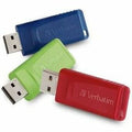 Verbatim Store 'n' Go USB Flash Drive - 32 GB - USB 2.0 Type A - Blue, Green, Red - Lifetime Warranty - 3 / Pack - 99811 - eCommerce Business Prime