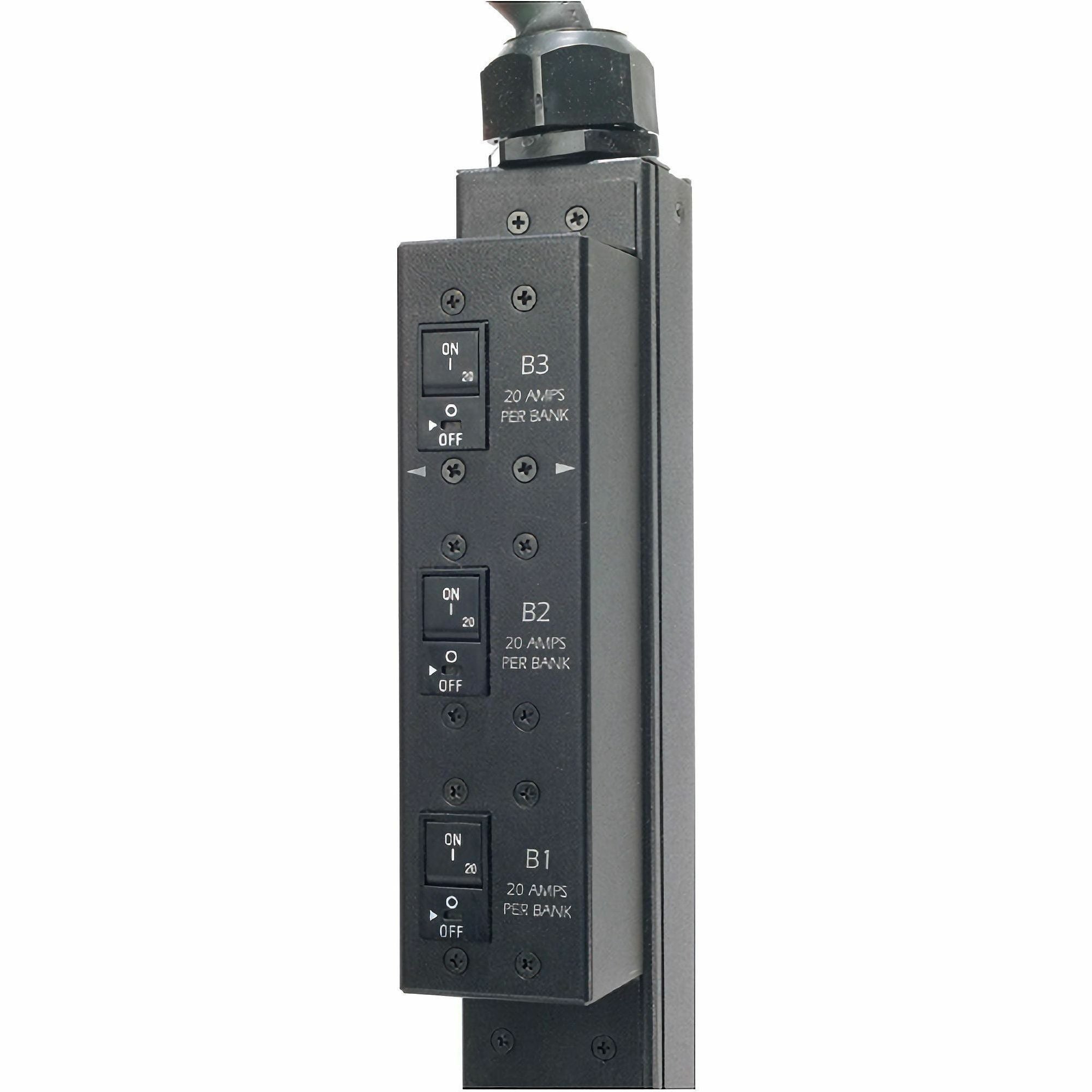APC by Schneider Electric Rack PDU, Switched, Zero U,12.5kW,208V,(21)C13&(3)C19; 10' Cord - Switched - CS8365 - 3 x IEC 60320 C19, 21 x IEC 60320 C13 - 230 V AC - 12.50 kW - 0U - Rack-mountable - AP7998B - eCommerce Business Prime