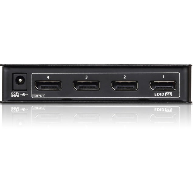 ATEN 4-Port 4K DisplayPort Splitter-TAA Compliant - 4096 x 2160 - DisplayPort - Metal - VS194 - eCommerce Business Prime