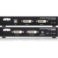 ATEN USB DVI Dual View HDBaseT 2.0 KVM Extender (1920 x 1200 @100 m)-TAA Compliant - 2 Computer(s) - 1 Local User(s) - 492.13 ft Range - WUXGA - 1920 x 1200 Maximum Video Resolution - 2 x Network (RJ-...  - CE624 - eCommerce Business Prime