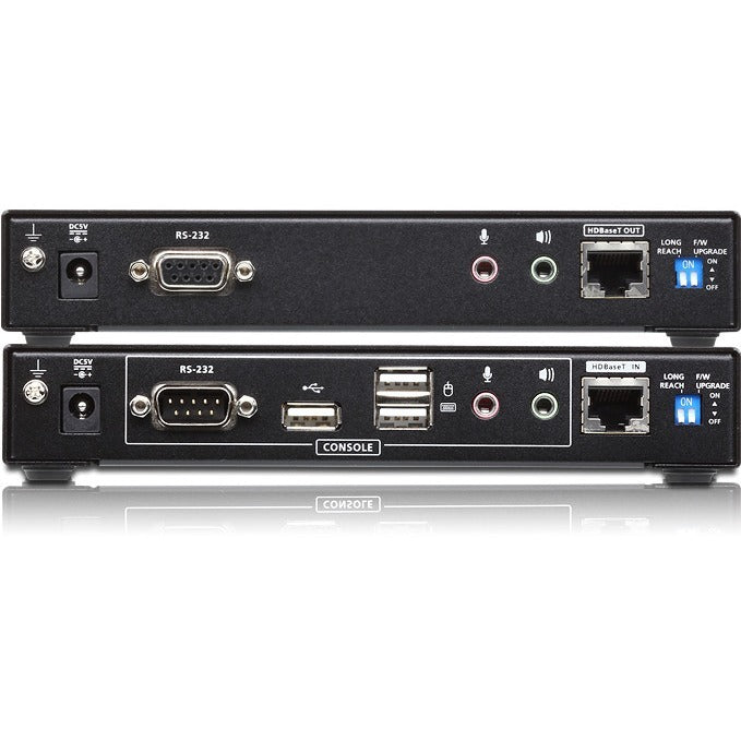 ATEN USB DVI Dual View HDBaseT 2.0 KVM Extender (1920 x 1200 @100 m)-TAA Compliant - 2 Computer(s) - 1 Local User(s) - 492.13 ft Range - WUXGA - 1920 x 1200 Maximum Video Resolution - 2 x Network (RJ-...  - CE624 - eCommerce Business Prime