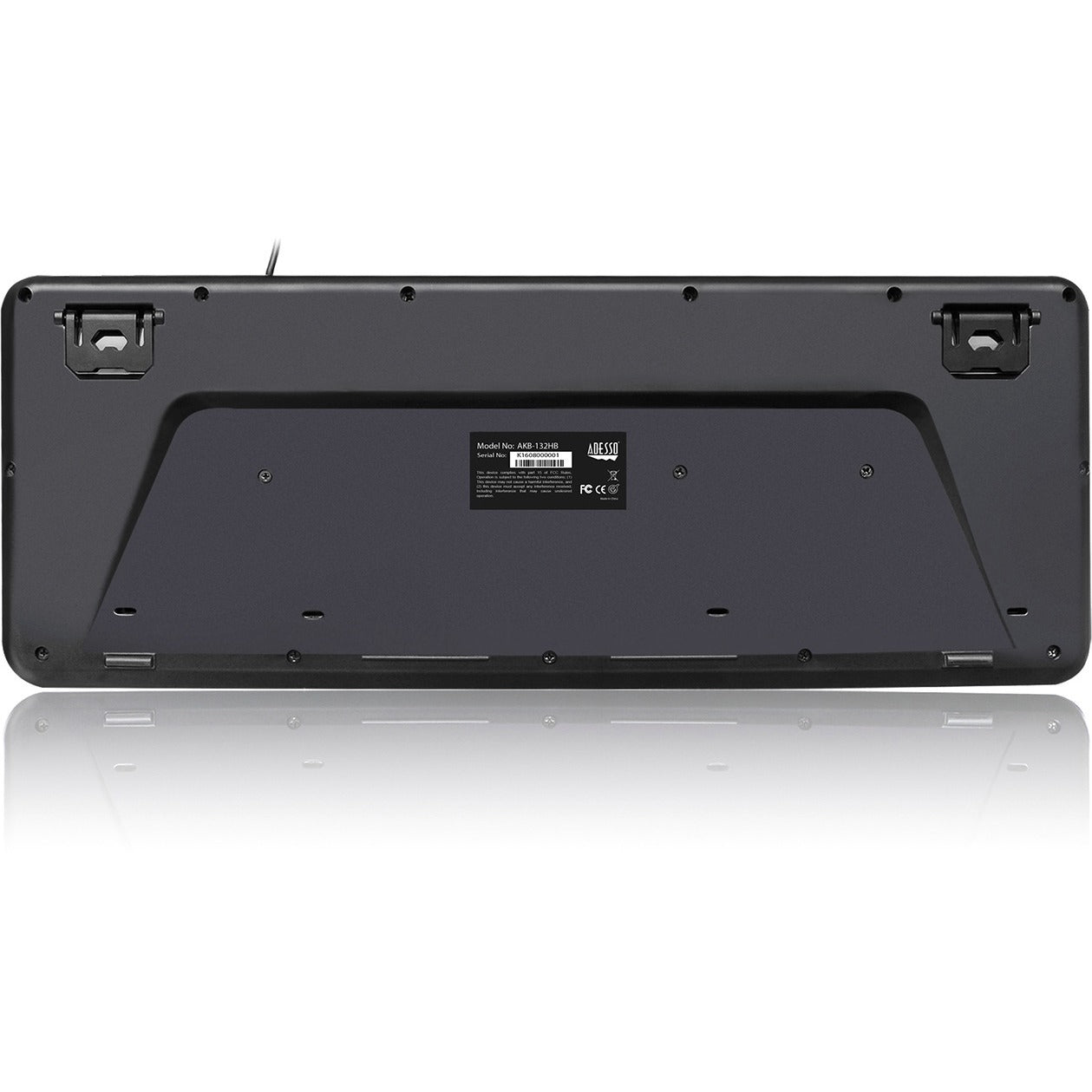 Adesso Multimedia Desktop Keyboard with 3-Port USB Hub - Cable Connectivity - USB Interface - 104 Key Media Player, Volume Down, Volume Up, Mute, Play/Pause, Previous Track, Next Track, Stop, My Compu...  - AKB-132HB - eCommerce Business Prime