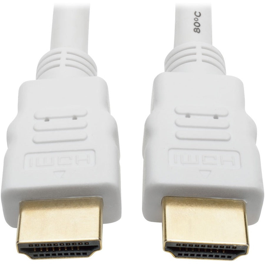 Tripp Lite High Speed HDMI Cable Ultra HD Digital Video M/M White 1080p 25ft 25' - HDMI for Audio/Video Device, Blu-ray Player, Gaming Console, Camera, A/V Receiver, Monitor, Projector, TV, iPad - 2.2...  - P568-025-WH - eCommerce Business Prime