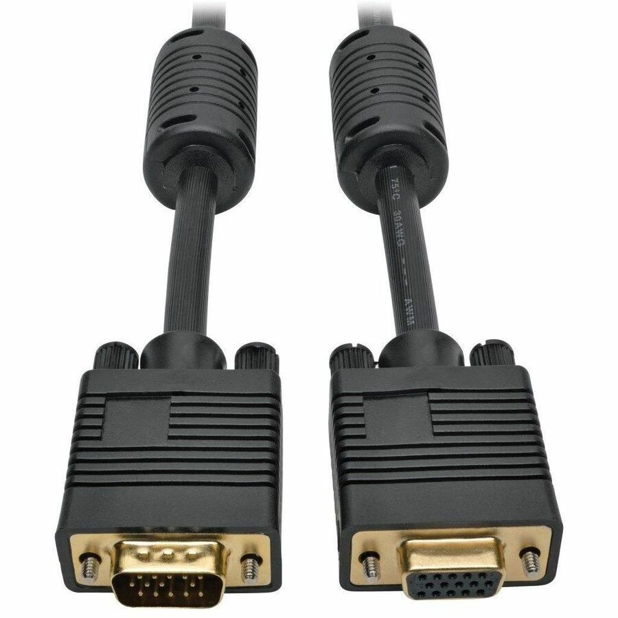 Tripp Lite VGA Coax High-Resolution Monitor Extension Cable with RGB Coax (HD15 M/F), 3 ft. - 3 ft VGA Video Cable for Video Device, Monitor - First End: 1 x 15-pin HD-15 - Male - Second End: 1 x 15-p...  - P500-003 - eCommerce Business Prime