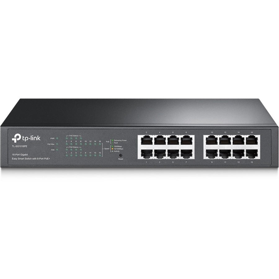 TP-Link TL-SG1016PE - 16-Port Gigabit Easy Smart PoE Switch with 8-Port PoE+ - Limited Lifetime Protection - Easy Smart Managed - 8 PoE+ Ports @150W - Plug & Play - Sturdy Metal w/ Shielded Ports - Qo...  - TL-SG1016PE - eCommerce Business Prime