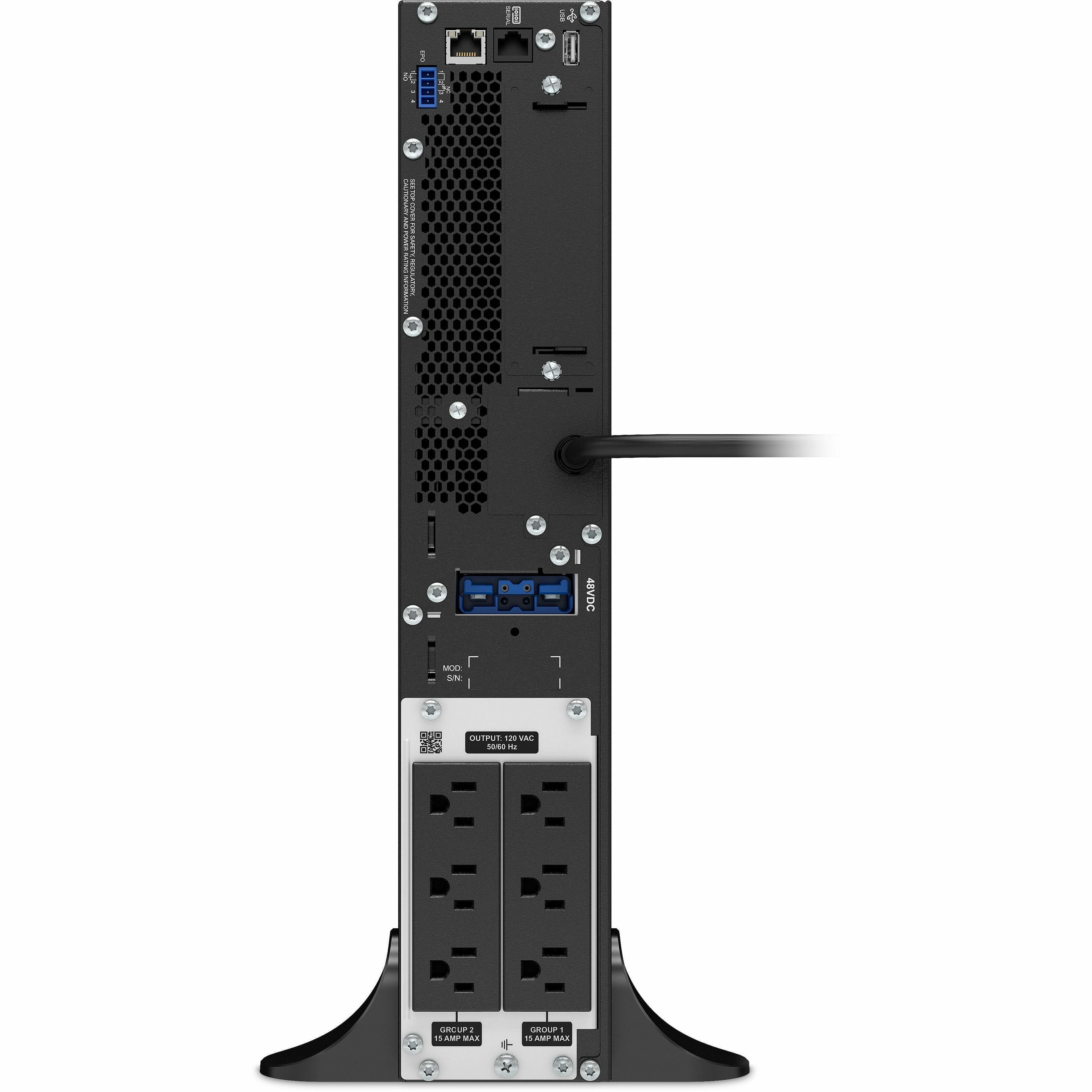 APC by Schneider Electric Smart-UPS SRT 1000VA 120V - 2U Rack-mountable - 3 Hour Recharge - 10 Minute Stand-by - 120 V AC Input - 120 V AC Output - 6 x NEMA 5-15R - SRT1000XLA - eCommerce Business Prime