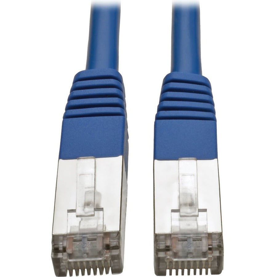 Tripp Lite Cat5e 350 MHz Molded Shielded STP Patch Cable (RJ45 M/M), Blue, 6 ft. - 6 ft Category 5e Network Cable for Network Device, Printer, Router, Server, Modem, Hub, Patch Panel, Switch - First E - N105-006-BL - eCommerce Business Prime