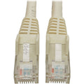 Tripp Lite Cat6 GbE Gigabit Ethernet Snagless Molded Patch Cable UTP White RJ45 M/M 4ft 4' - Category 6 for Network Adapter, Network Device, Router, Switch, Server, Hub, Modem - 128 MB/s - Patch Cable - N201-004-WH - eCommerce Business Prime