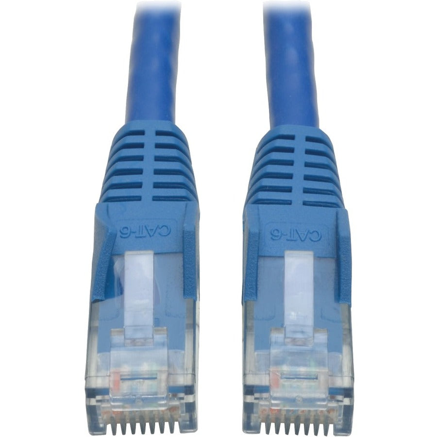 Tripp Lite Cat6 GbE Gigabit Ethernet Snagless Molded Patch Cable UTP Blue RJ45 M/M 8ft 8' - Category 6 for Network Adapter, Network Device, Router, Server, Modem, Hub, Switch - 128 MB/s - Patch Cable  - N201-008-BL - eCommerce Business Prime