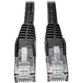 Tripp Lite Cat6 GbE Gigabit Ethernet Snagless Molded Patch Cable UTP Black RJ45 M/M 75ft 75' - Category 6 for Network Device, Network Adapter, Router, Server, Modem, Hub, Switch - 128 MB/s - Patch Cab - N201-075-BK - eCommerce Business Prime