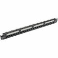 Tripp Lite 24-Port Cat6a Cat6 Cat5e Patch Panel 110 Punchdown RJ45 1URM TAA - 24 Port(s) - 24 x RJ-45 - 1U High - Black - 19" Wide - Rack-mountable - N252-024-6A - eCommerce Business Prime