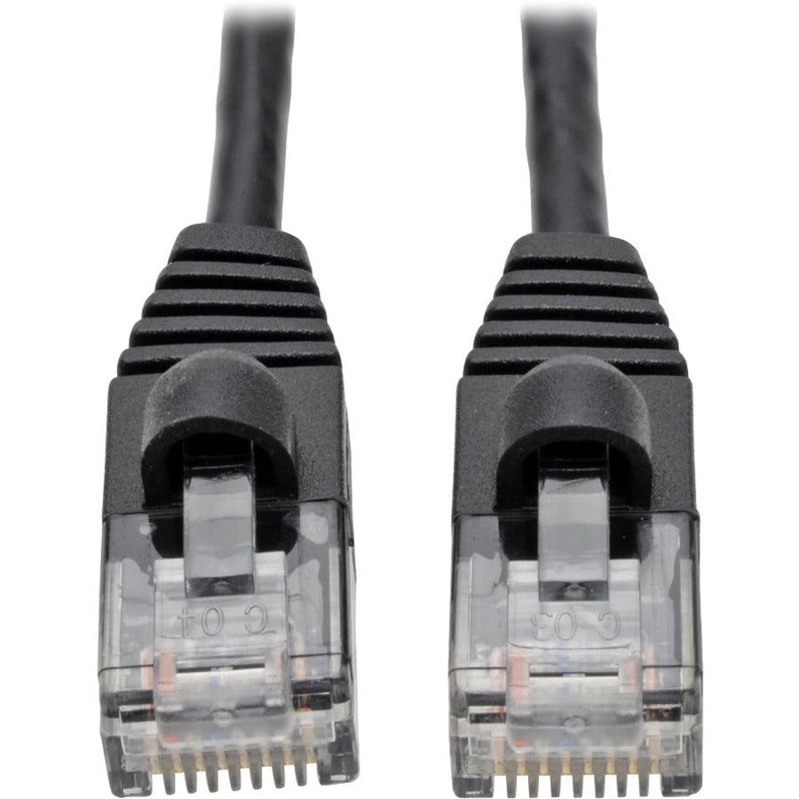 Tripp Lite Cat6a Gigabit Snagless Molded Slim UTP Patch Cable M/M Black 4ft - Category 6a for PC, Server, Router, Printer, Patch Panel, Switch, Network Device - 1.25 GB/s - Patch Cable - 4 ft - 1 x RJ...  - N261-S04-BK - eCommerce Business Prime