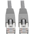 Tripp Lite Cat6a Snagless Shielded STP Network Patch Cable 10G Certified, PoE, Gray RJ45 M/M 10ft 10' - Category 6a for Network Device, Switch, Modem, Router, Hub, Patch Panel, VoIP Device, Camera - 1 - N262-010-GY - eCommerce Business Prime