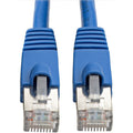 Tripp Lite Cat6a Snagless Shielded STP Network Patch Cable 10G Certified, PoE, Blue RJ45 M/M 35ft 35' - Category 6a for Network Device, Switch, Modem, Router, Hub, Patch Panel, VoIP Device, Camera - 1 - N262-035-BL - eCommerce Business Prime