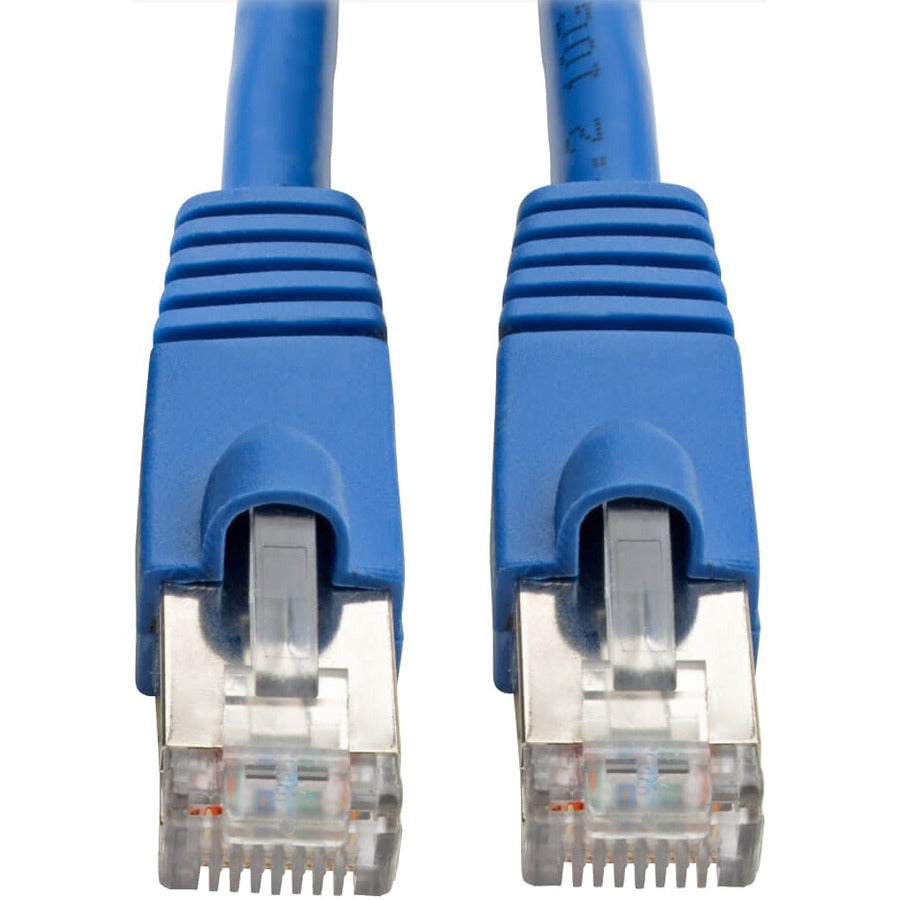 Tripp Lite Cat6a Snagless Shielded STP Network Patch Cable 10G Certified, PoE, Blue RJ45 M/M 35ft 35' - Category 6a for Network Device, Switch, Modem, Router, Hub, Patch Panel, VoIP Device, Camera - 1 - N262-035-BL - eCommerce Business Prime