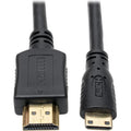Tripp Lite High-Speed HDMI to Mini-HDMI Cable w Ethernet & Digital Video Audio M/M 1080p 1ft 1' - HDMI for Audio/Video Device, Blu-ray Player, A/V Receiver, Monitor, Projector, TV - 1.28 GB/s - 11.81" - P571-001-MINI - eCommerce Business Prime