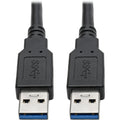 Tripp Lite USB 3.0 SuperSpeed A/A Cable for U325 Keystone Mount Couplers 6' 6ft - USB for Notebook, Chromebook, Tablet - 640 MB/s - 6 ft - 1 x Type A Male USB - 1 x Type A Male USB - Nickel Plated Con...  - U325-006 - eCommerce Business Prime