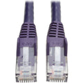 Tripp Lite Cat6 GbE Gigabit Ethernet Snagless Molded Patch Cable UTP Purple RJ45 M/M 50ft 50' - Category 6 for Network Adapter, Network Device, Router, Server, Modem, Hub, Switch - 128 MB/s - Patch Ca - N201-050-PU - eCommerce Business Prime