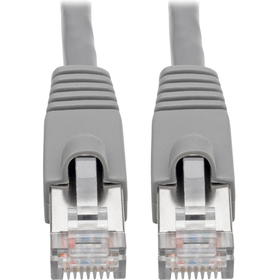 Tripp Lite Cat6a Snagless Shielded STP Network Patch Cable 10G Certified, PoE, Gray RJ45 M/M 7ft 7' - Category 6a for Network Device, Switch, Modem, Router, Hub, Patch Panel, VoIP Device, Camera - 1.2 - N262-007-GY - eCommerce Business Prime