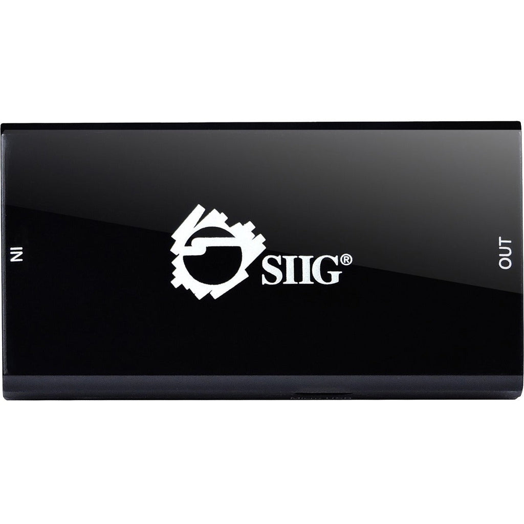 SIIG HDMI 2.0 Repeater - 4Kx2K 60Hz - 3840 × 2160 - 98.43 ft Maximum Operating Distance - 1 x HDMI In - 1 x HDMI Out - USB - ABS Plastic - CE-H22J14-S1 - eCommerce Business Prime