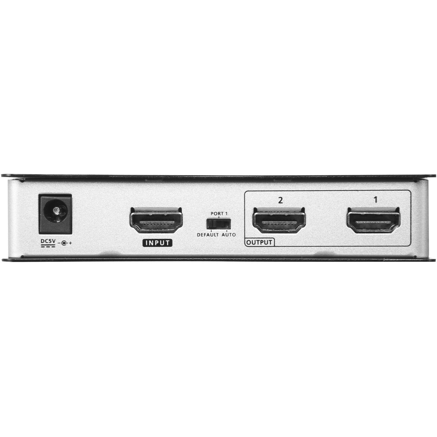 ATEN 2-Port True 4K HDMI Splitter - 4096 x 2160 - 49.21 ft Maximum Operating Distance - 1 x HDMI In - 2 x HDMI Out - Metal - VS182B - eCommerce Business Prime