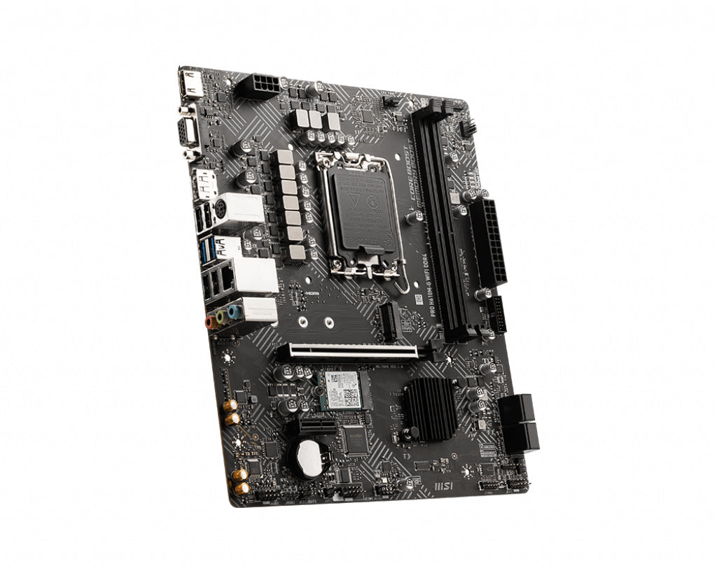 MSI PRO H610M-G WIFI DDR4 motherboard Intel H610 LGA 1700 micro ATX - PROH610MGD4WIFI - eCommerce Business Prime