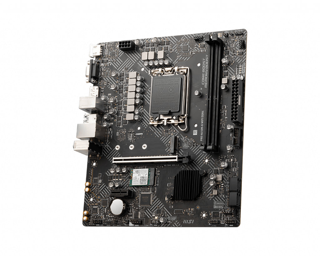 MSI PRO H610M-G WIFI DDR4 motherboard Intel H610 LGA 1700 micro ATX - PROH610MGD4WIFI - eCommerce Business Prime