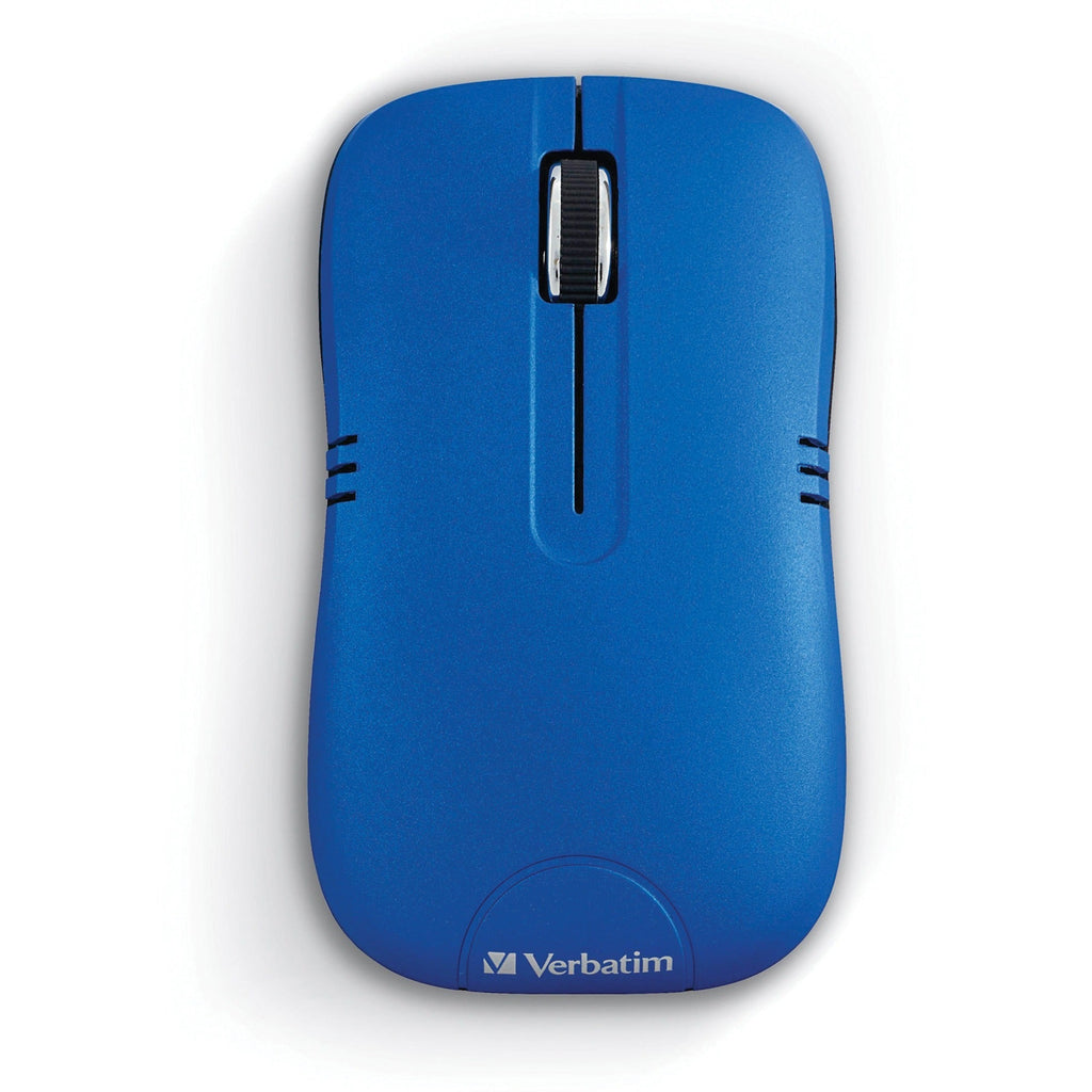 Verbatim Wireless Notebook Optical Mouse, Commuter Series - Matte Blue - Optical - Wireless - Radio Frequency - Matte Blue - 1 Pack - USB Type A - 1200 dpi - Scroll Wheel - 3 Button(s) - Symmetrical - 99766 - eCommerce Business Prime