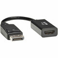 Tripp Lite DisplayPort to HDMI 2.0 Adapter-M/F, Latching Connector, 4K@60 Hz, 6 in., Black, DP to HDMI - DisplayPort/HDMI for Projector, Monitor, Audio/Video Device, Notebook, HDTV - 2.25 GB/s - 6" -  - P136-06N-H2V2LB - eCommerce Business Prime