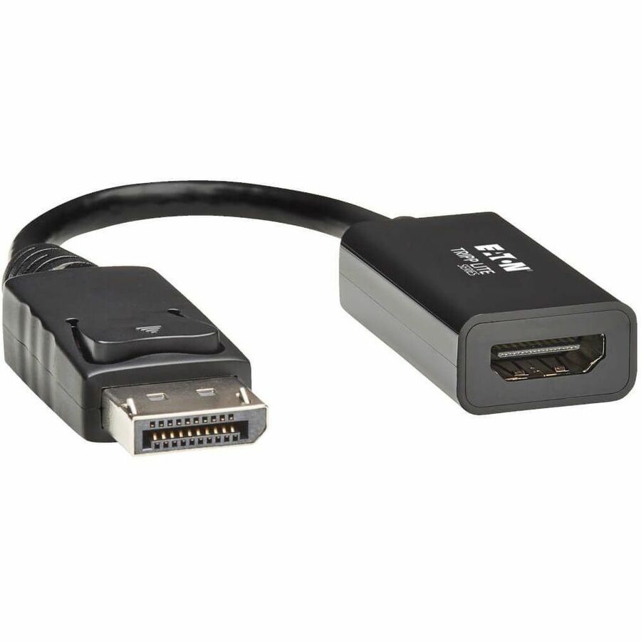 Tripp Lite DisplayPort to HDMI 2.0 Adapter-M/F, Latching Connector, 4K@60 Hz, 6 in., Black, DP to HDMI - DisplayPort/HDMI for Projector, Monitor, Audio/Video Device, Notebook, HDTV - 2.25 GB/s - 6" -  - P136-06N-H2V2LB - eCommerce Business Prime