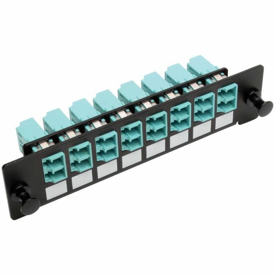 Tripp Lite Toolless Pass-Through Fiber Patch Panel MMF/SMF 8 LC Connectors - 8 Port(s) - 8 x Duplex - Black - Wall Mountable - N492-08D-LC - eCommerce Business Prime