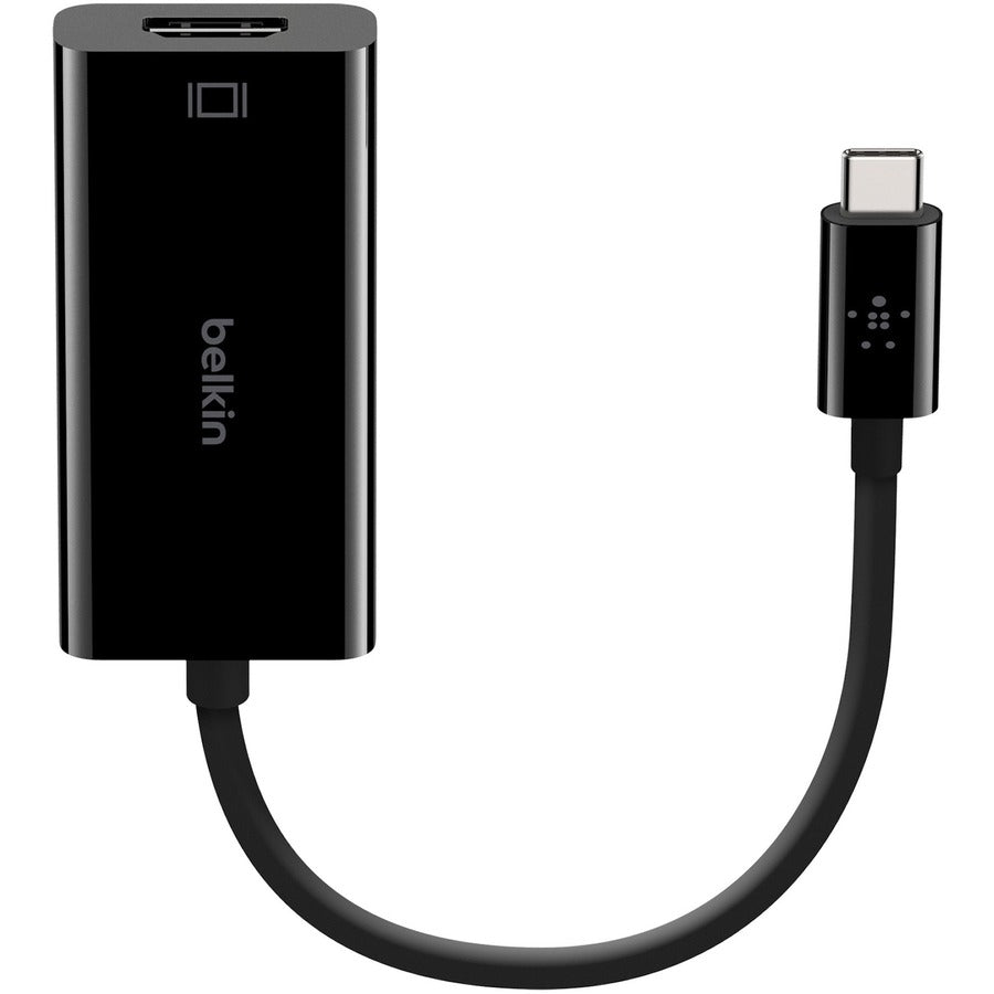 Belkin USB-C to HDMI Adapter (For Business / Bag & Label) - 1 Pack - 1 x USB Type C Male - 1 x HDMI HDMI 2.0 Female - 4096 x 2160 Supported - Black - B2B144-BLK - eCommerce Business Prime
