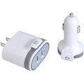 SIIG Fast Charging USB Wall Charger & Car Charger Bundle Pack - White - 12 V DC, 120 V AC, 230 V AC, 24 V DC Input - 5 V DC/3.40 A Output - AC-PW1A22-S1 - eCommerce Business Prime