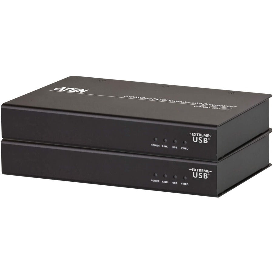 ATEN DVI HDBaseT KVM Extender with ExtremeUSB-TAA Compliant - 1 Computer(s) - 1 Remote User(s) - 328.08 ft Range - WUXGA - 1920 x 1200 Maximum Video Resolution - 2 x Network (RJ-45) - 6 x USB - 2 x DV...  - CE610A - eCommerce Business Prime