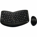Adesso Tru-Form Wireless Ergo Mini Keyboard & Mouse - USB Membrane Wireless RF Keyboard - 87 Key - English (US) - Black - USB Wireless RF Mouse - Optical - 1600 dpi - Scroll Wheel - QWERTY - Black - P...  - WKB-1150CB - eCommerce Business Prime