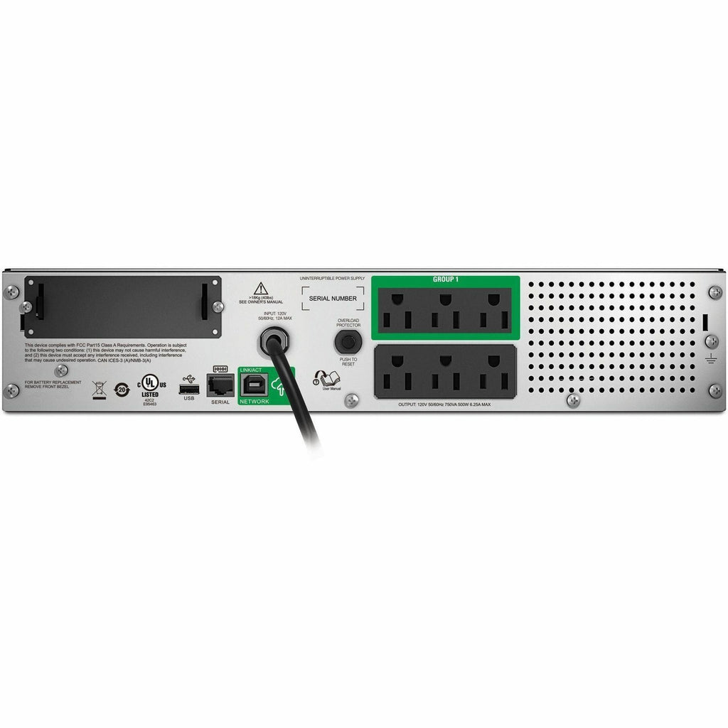 APC by Schneider Electric Smart-UPS 750VA RM 2U 120V with SmartConnect - 2U Rack-mountable - 3 Hour Recharge - 5 Minute Stand-by - 120 V AC Input - 120 V AC Output - 6 x NEMA 5-15R - SMT750RM2UC - eCommerce Business Prime