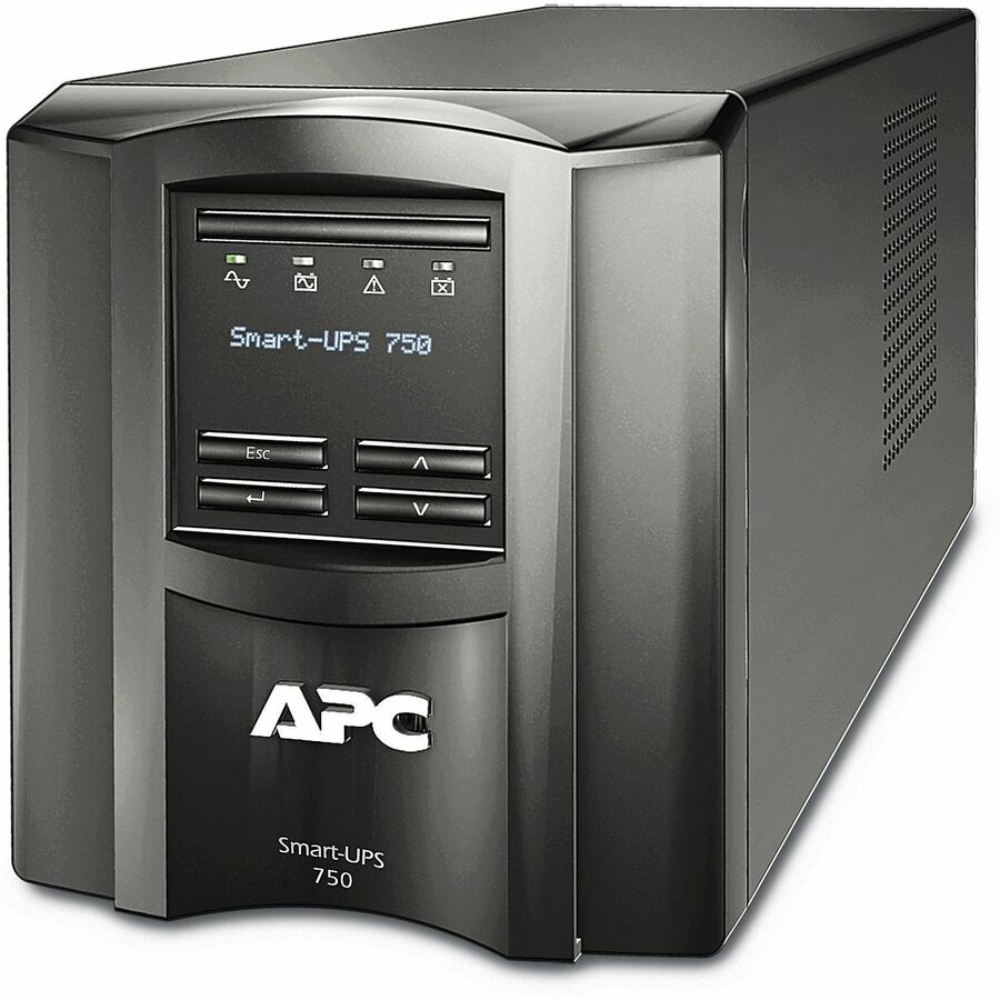 APC by Schneider Electric Smart-UPS 750VA LCD 120V with SmartConnect - Tower - 3 Hour Recharge - 5 Minute Stand-by - 120 V AC Input - 120 V AC Output - 6 x NEMA 5-15R - SMT750C - eCommerce Business Prime