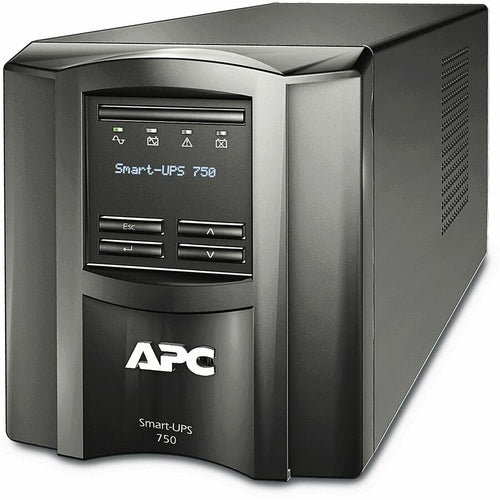 APC by Schneider Electric Smart-UPS 750VA LCD 120V with SmartConnect - Tower - 3 Hour Recharge - 5 Minute Stand-by - 120 V AC Input - 120 V AC Output - 6 x NEMA 5-15R - SMT750C - eCommerce Business Prime