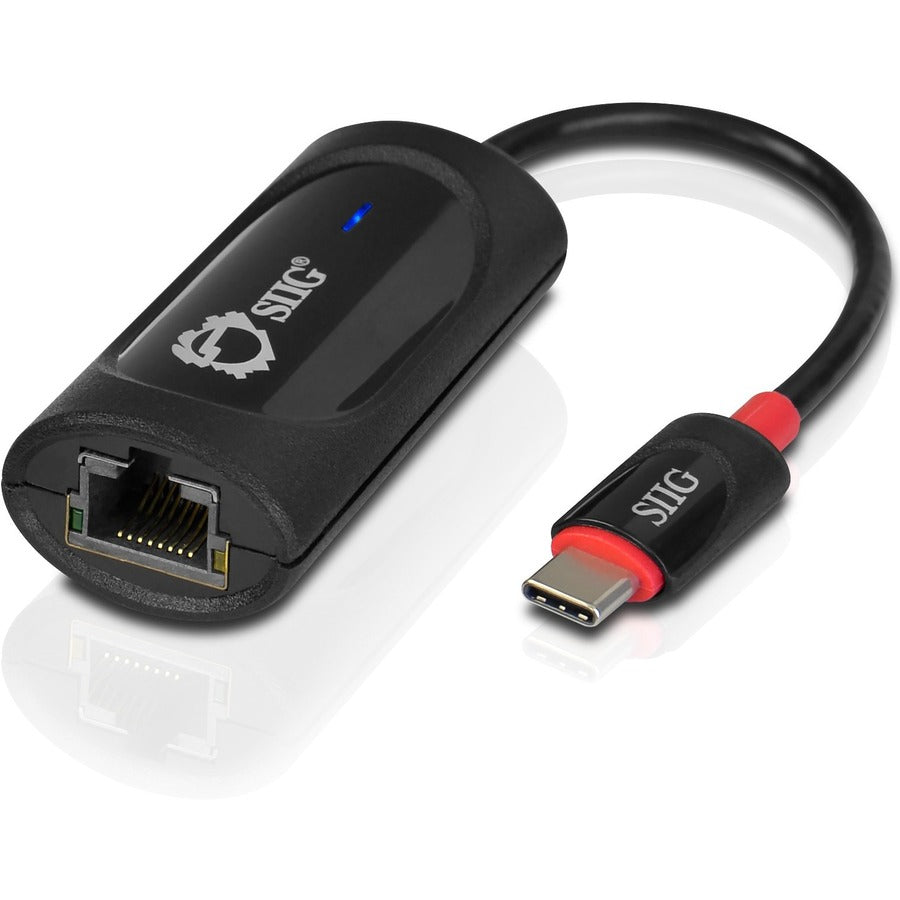 SIIG USB-C to Gigabit Ethernet Adapter - USB 3.0 - USB 3.0 Type C - 1 Port(s) - 1 - Twisted Pair - 10/100/1000Base-T - Portable - JU-NE0914-S1 - eCommerce Business Prime