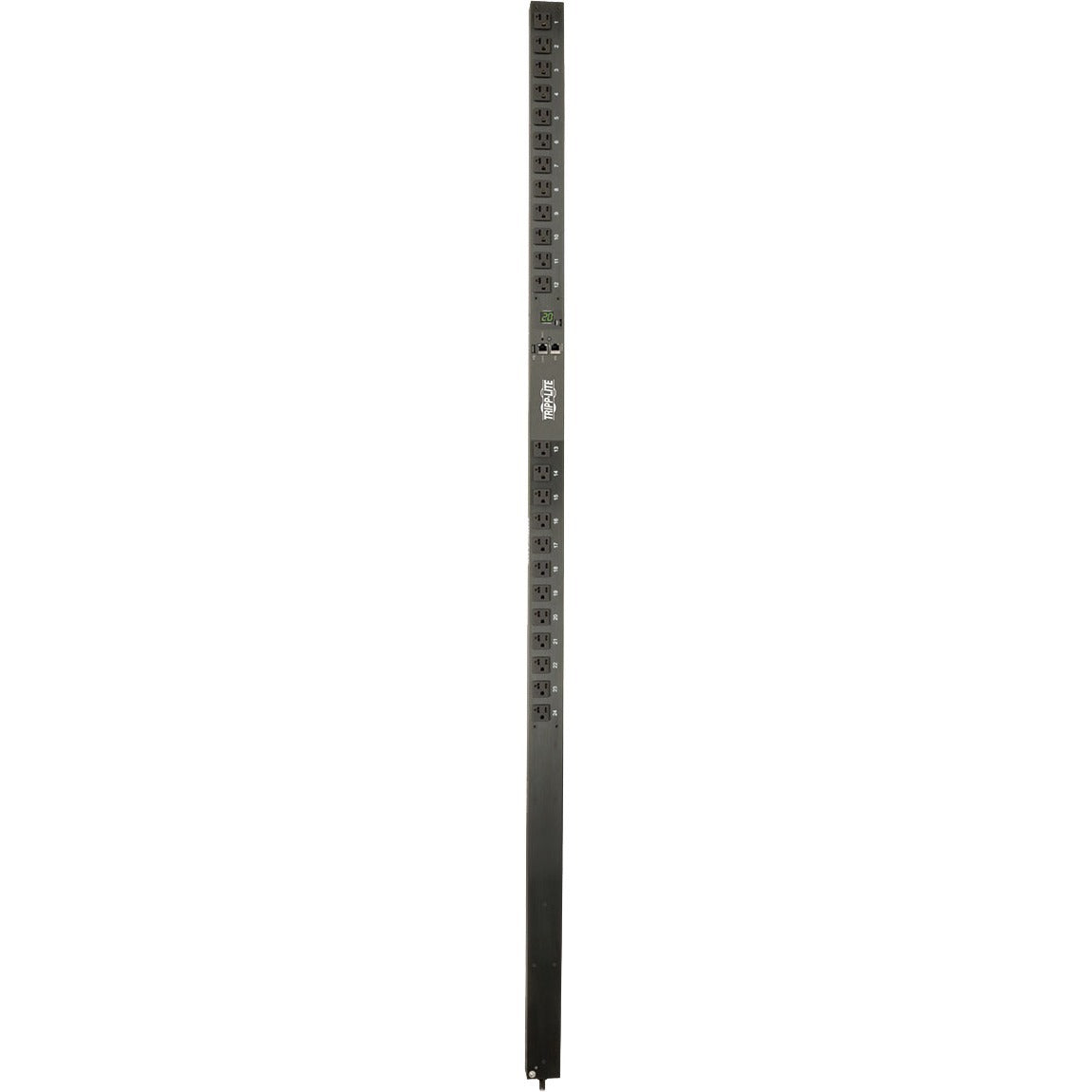 Tripp Lite PDU Monitored 1.9kW 120V, 24 5-15/20R, LX Platform Interface, 70in. 0URM Rackmount Vertical TAA - Monitored - NEMA L5-20P - 24 x NEMA 5-15/20R - 120 V AC - 1900 VA - 0U - Vertical - Rack Mo - PDUMNV20LX - eCommerce Business Prime