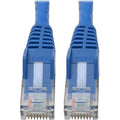 Tripp Lite Cat6 GbE Gigabit Ethernet Snagless Molded Patch Cable UTP Blue RJ45 M/M 6in 6" - Category 6 for Network Device, Network Adapter, Router, Server, Modem, Hub, Switch - 128 MB/s - Patch Cable  - N201-06N-BL - eCommerce Business Prime