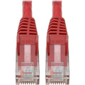 Tripp Lite Cat6 GbE Gigabit Ethernet Snagless Molded Patch Cable UTP Red RJ45 M/M 6in 6" - Category 6 for Network Device, Network Adapter, Router, Server, Modem, Hub, Switch - 128 MB/s - Patch Cable - - N201-06N-RD - eCommerce Business Prime