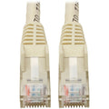Tripp Lite Cat6 GbE Gigabit Ethernet Snagless Molded Patch Cable UTP White RJ45 M/M 6in 6" - Category 6 for Network Device, Network Adapter, Router, Server, Modem, Hub, Switch - 128 MB/s - Patch Cable - N201-06N-WH - eCommerce Business Prime