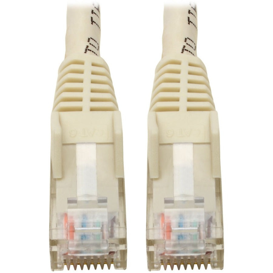 Tripp Lite Cat6 GbE Gigabit Ethernet Snagless Molded Patch Cable UTP White RJ45 M/M 6in 6" - Category 6 for Network Device, Network Adapter, Router, Server, Modem, Hub, Switch - 128 MB/s - Patch Cable - N201-06N-WH - eCommerce Business Prime