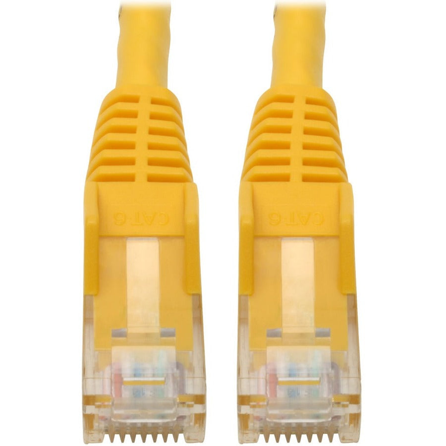 Tripp Lite Cat6 GbE Gigabit Ethernet Snagless Molded Patch Cable UTP Yellow RJ45 M/M 6in 6" - Category 6 for Network Device, Network Adapter, Router, Server, Modem, Hub, Switch - 128 MB/s - Patch Cabl - N201-06N-YW - eCommerce Business Prime