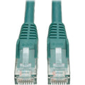 Tripp Lite Cat6 GbE Gigabit Ethernet Snagless Molded Patch Cable UTP Green RJ45 M/M 6in 6" - Category 6 for Network Device, Network Adapter, Router, Server, Modem, Hub, Switch - 128 MB/s - Patch Cable - N201-06N-GN - eCommerce Business Prime