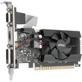 MSI NVIDIA GeForce GT 710 Graphic Card - 2 GB DDR3 SDRAM - Low-profile - 954 MHz Core - 64 bit Bus Width - PCI Express 2.0 x16 - HDMI - VGA - DVI - G7102D3P - eCommerce Business Prime